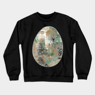 Art Acrylic artwork abstract Easter Egg Crewneck Sweatshirt